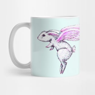 Sad Bunny Flying Mug